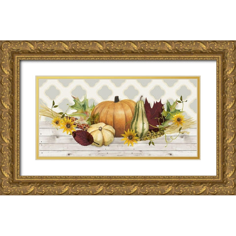 Sweet Autumn Collection C Gold Ornate Wood Framed Art Print with Double Matting by Popp, Grace