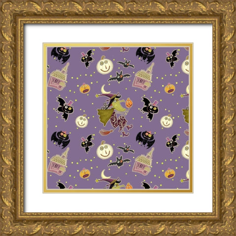 EEK Collection H Gold Ornate Wood Framed Art Print with Double Matting by Eisner, Viv