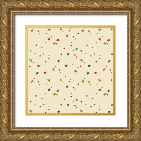 Harlequin Christmas Collection I Gold Ornate Wood Framed Art Print with Double Matting by Eisner, Viv