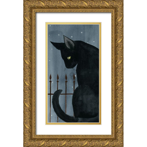 Harvest Moon Collection B Gold Ornate Wood Framed Art Print with Double Matting by Popp, Grace