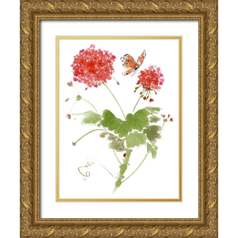 Summer Rapture II Gold Ornate Wood Framed Art Print with Double Matting by Parker, Nan Rae