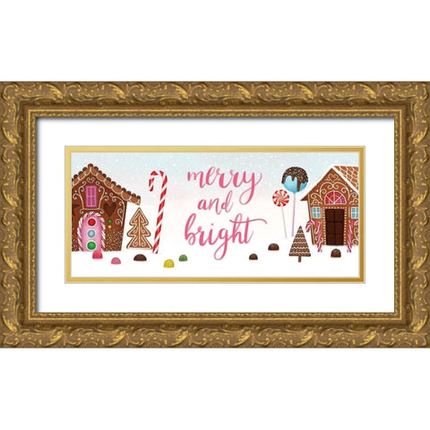 Sweet Holidays Collection D Gold Ornate Wood Framed Art Print with Double Matting by Borges, Victoria