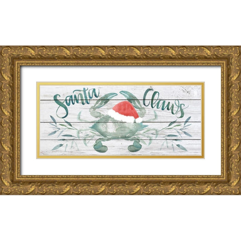 Tis the Seasun Collection D Gold Ornate Wood Framed Art Print with Double Matting by Parker, Jennifer Paxton