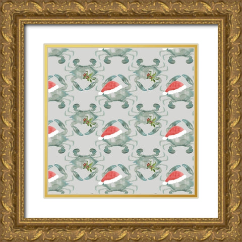 Tis the Seasun Collection G Gold Ornate Wood Framed Art Print with Double Matting by Parker, Jennifer Paxton