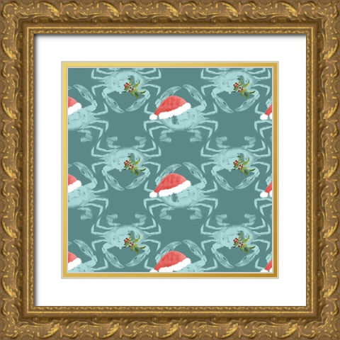 Tis the Seasun Collection I Gold Ornate Wood Framed Art Print with Double Matting by Parker, Jennifer Paxton