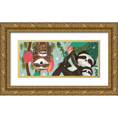 Mothers Love Collection D Gold Ornate Wood Framed Art Print with Double Matting by Hernandez, Larisa