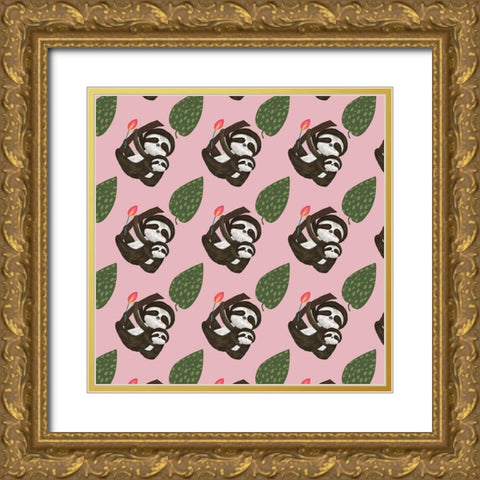 Mothers Love Collection G Gold Ornate Wood Framed Art Print with Double Matting by Hernandez, Larisa