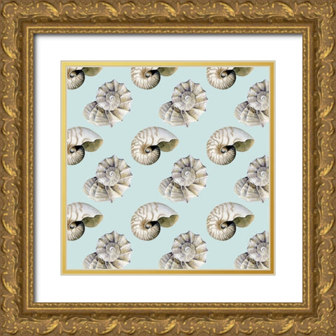 The Sea Santa Collection G Gold Ornate Wood Framed Art Print with Double Matting by Popp, Grace