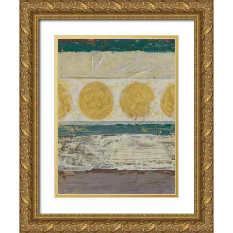 Circular Momentum I Gold Ornate Wood Framed Art Print with Double Matting by Vess, June Erica