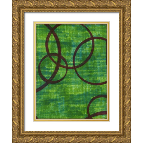 Crimson Trace II Gold Ornate Wood Framed Art Print with Double Matting by McMullen, Charles