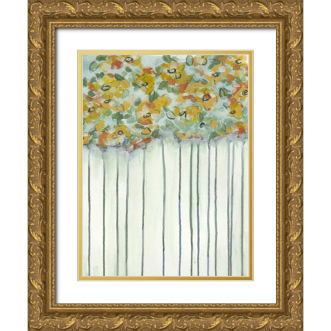Lisas Garden II Gold Ornate Wood Framed Art Print with Double Matting by McMullen, Charles