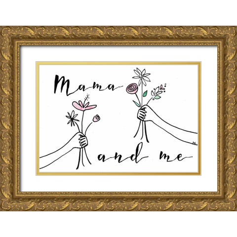 Got It From My Mama Collection A Gold Ornate Wood Framed Art Print with Double Matting by Sizemore, Natalie