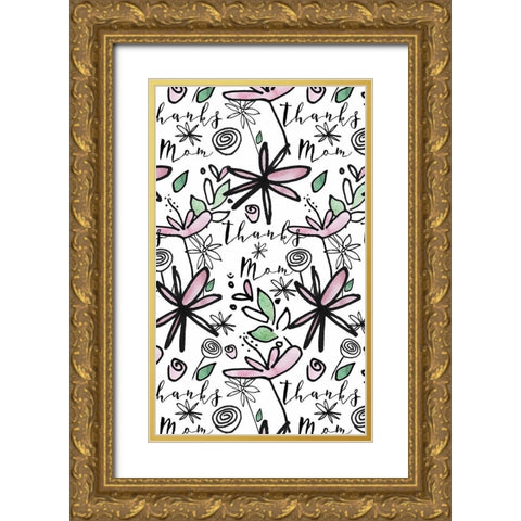 Got It From My Mama Collection E Gold Ornate Wood Framed Art Print with Double Matting by Sizemore, Natalie