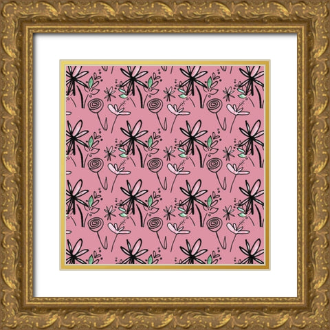 Got It From My Mama Collection H Gold Ornate Wood Framed Art Print with Double Matting by Sizemore, Natalie