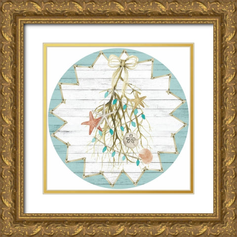 Seas And Greetings Collection H Gold Ornate Wood Framed Art Print with Double Matting by Popp, Grace