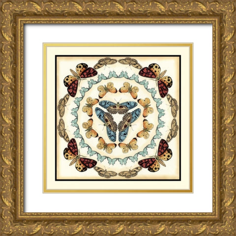 Butterfly Collector IV Gold Ornate Wood Framed Art Print with Double Matting by Zarris, Chariklia