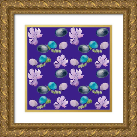 Bright Easter Bouquet Collection I Gold Ornate Wood Framed Art Print with Double Matting by Parker, Jennifer Paxton