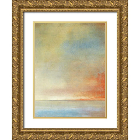 Tranquil II Gold Ornate Wood Framed Art Print with Double Matting by OToole, Tim