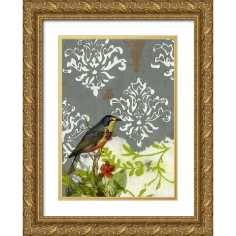 Victorian Whimsy I Gold Ornate Wood Framed Art Print with Double Matting by Goldberger, Jennifer