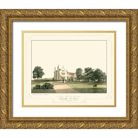 Lancashire Castles V Gold Ornate Wood Framed Art Print with Double Matting by Greenwood, C.J.