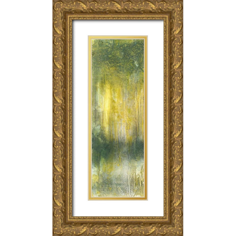 Treeline Abstract I Gold Ornate Wood Framed Art Print with Double Matting by Goldberger, Jennifer