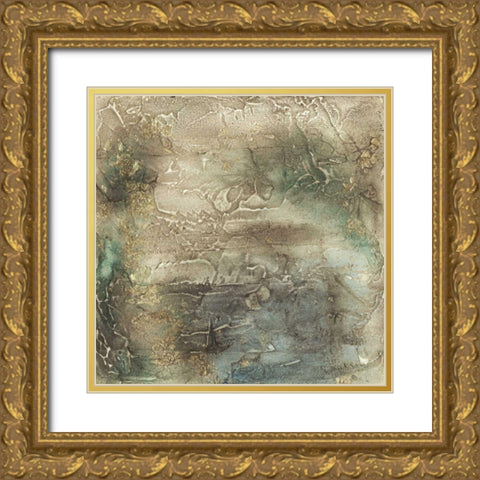 Lunar Surface I Gold Ornate Wood Framed Art Print with Double Matting by Goldberger, Jennifer