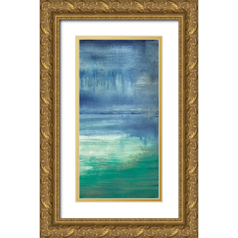 Blue Bayou II Gold Ornate Wood Framed Art Print with Double Matting by Goldberger, Jennifer