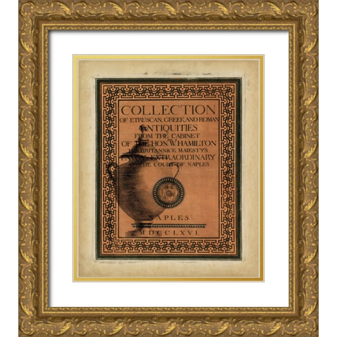 Antiquities Collection II Gold Ornate Wood Framed Art Print with Double Matting by Vision Studio