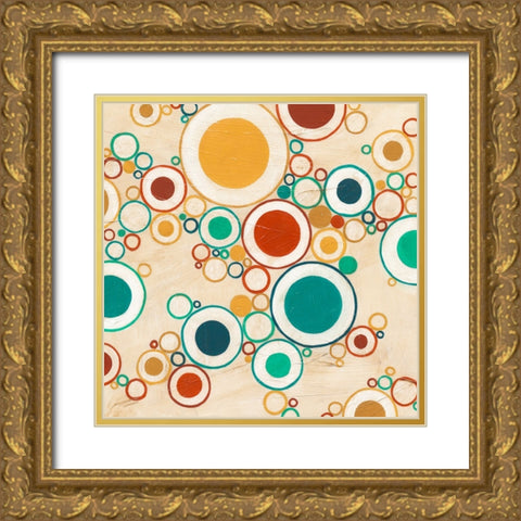 Molecular Landscape II Gold Ornate Wood Framed Art Print with Double Matting by Vess, June Erica