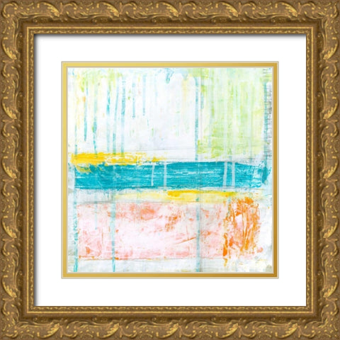 Distant Colors I Gold Ornate Wood Framed Art Print with Double Matting by Vess, June Erica