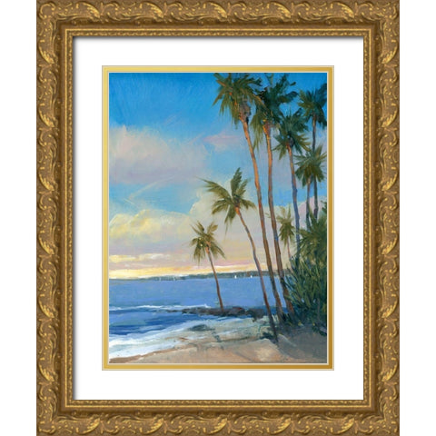 Tropical Breeze I Gold Ornate Wood Framed Art Print with Double Matting by OToole, Tim