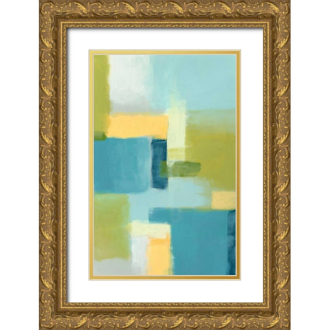 Spring Mist I Gold Ornate Wood Framed Art Print with Double Matting by Vess, June Erica