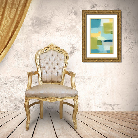 Spring Mist II Gold Ornate Wood Framed Art Print with Double Matting by Vess, June Erica