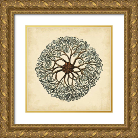 Gems of the Sea II Gold Ornate Wood Framed Art Print with Double Matting by Vision Studio
