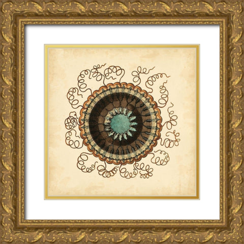 Gems of the Sea IV Gold Ornate Wood Framed Art Print with Double Matting by Vision Studio