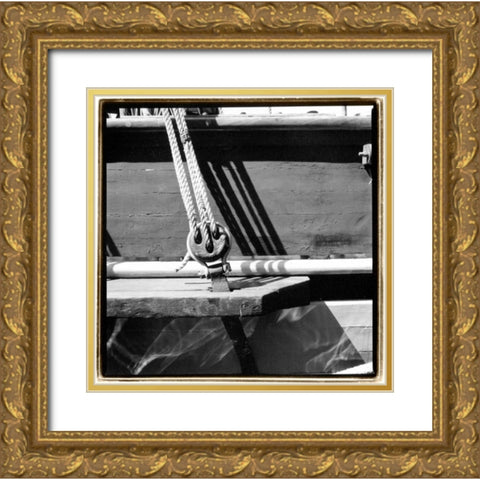 Ship Shape IV Gold Ornate Wood Framed Art Print with Double Matting by DeNardo, Laura