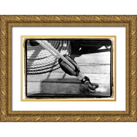 Ship Shape VI Gold Ornate Wood Framed Art Print with Double Matting by DeNardo, Laura