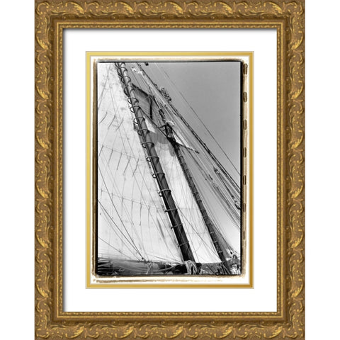 Set Sail I Gold Ornate Wood Framed Art Print with Double Matting by DeNardo, Laura