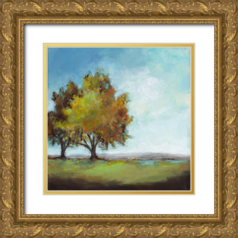 Waiting For Fall I Gold Ornate Wood Framed Art Print with Double Matting by Long, Christina