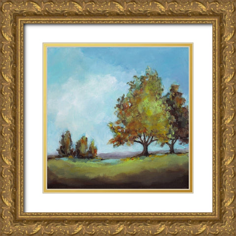 Waiting For Fall II Gold Ornate Wood Framed Art Print with Double Matting by Long, Christina