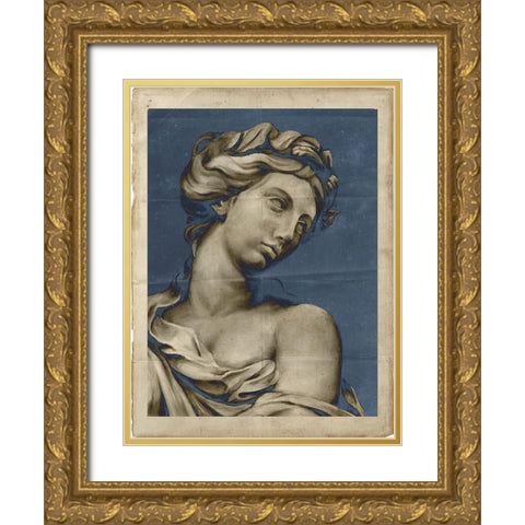 Sculptural Renaissance I Gold Ornate Wood Framed Art Print with Double Matting by Harper, Ethan