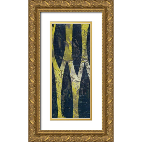 Exclusion I Gold Ornate Wood Framed Art Print with Double Matting by Goldberger, Jennifer