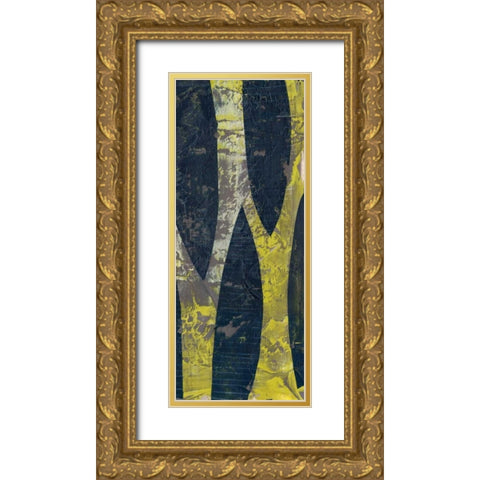 Exclusion II Gold Ornate Wood Framed Art Print with Double Matting by Goldberger, Jennifer