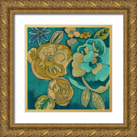 Trousseau Chintz III Gold Ornate Wood Framed Art Print with Double Matting by Zarris, Chariklia