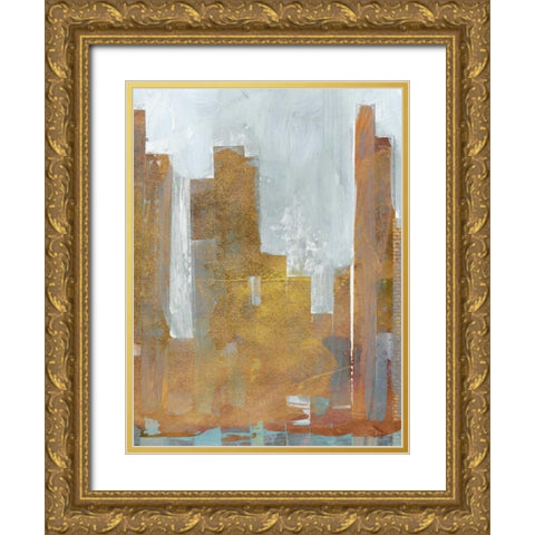 Urban Dawn I Gold Ornate Wood Framed Art Print with Double Matting by Fagalde, Jarman