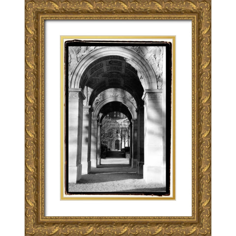 Parisian Archways I Gold Ornate Wood Framed Art Print with Double Matting by DeNardo, Laura