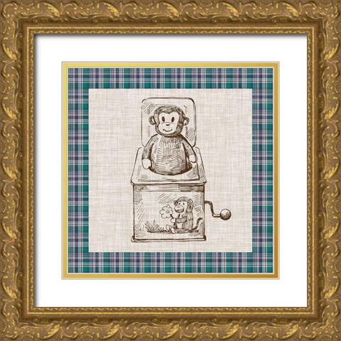 Retro Toys I Gold Ornate Wood Framed Art Print with Double Matting by Vision Studio