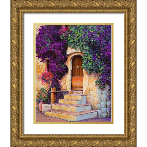 Le Grange Gold Ornate Wood Framed Art Print with Double Matting by Swanson, Michael