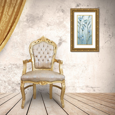Blue Moon Gold Ornate Wood Framed Art Print with Double Matting by Long, Christina
