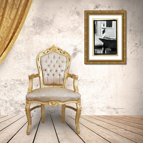 Waterways of Venice I Gold Ornate Wood Framed Art Print with Double Matting by DeNardo, Laura